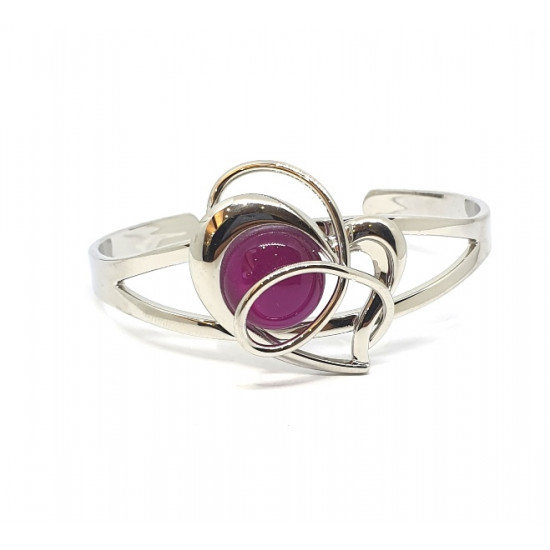 cat eye bracelet fuchsia