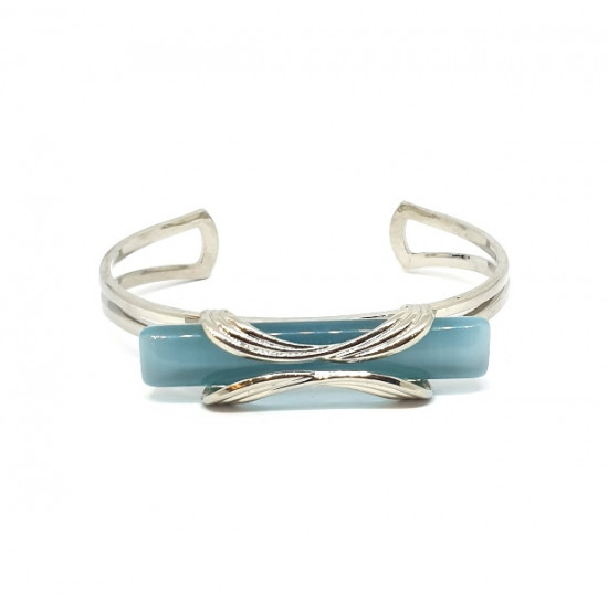 cat eye bracelet blue