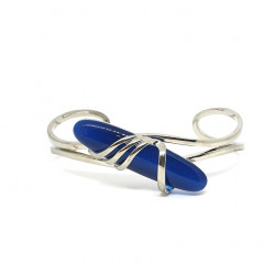 cat eye bracelet blue