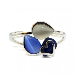 cat eye bracelet blue