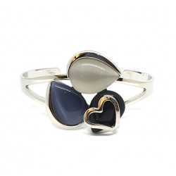 cat eye bracelet grey