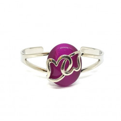 cat eye bracelet fuchsia