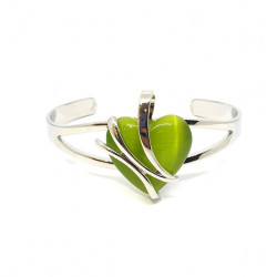 cat eye bracelet green