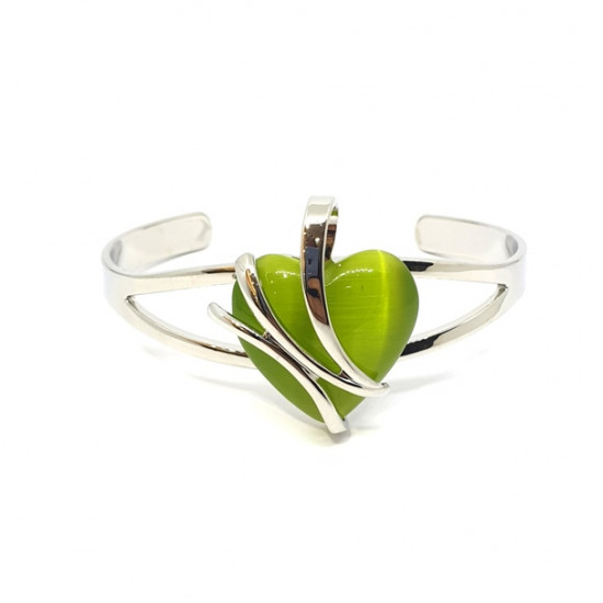cat eye bracelet green