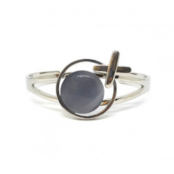 cat eye bracelet grey