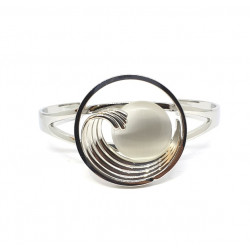 bracelet oeil de chat blanc