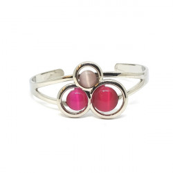 cat eye bracelet pink