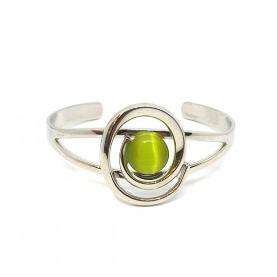 cat eye bracelet green