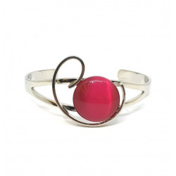 cat eye bracelet pink