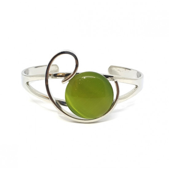 cat eye bracelet green