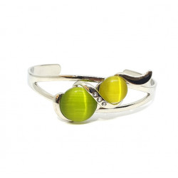 cat eye bracelet green