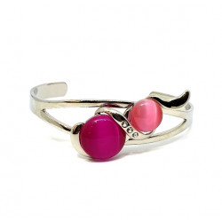 cat eye bracelet pink