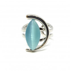 ring cat eyes blue