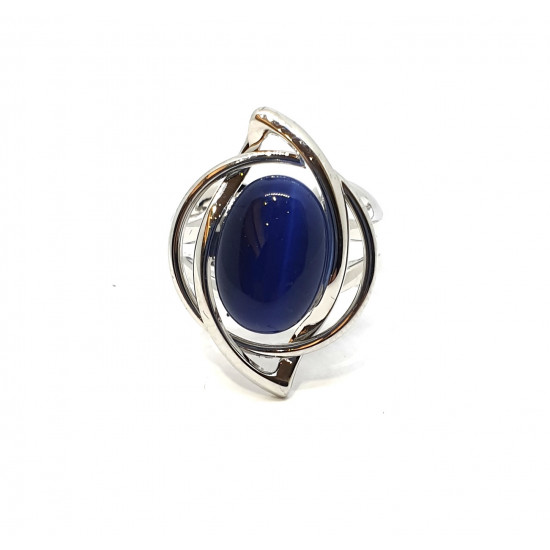ring cat eyes blue