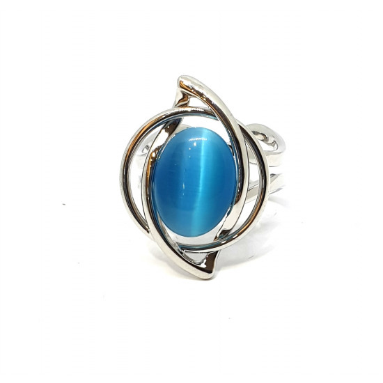 ring cat eyes blue