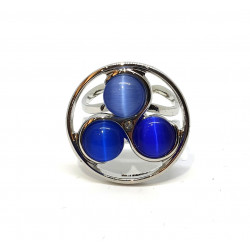 ring cat eyes blue