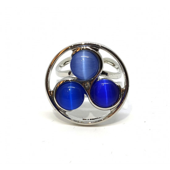 ring cat eyes blue