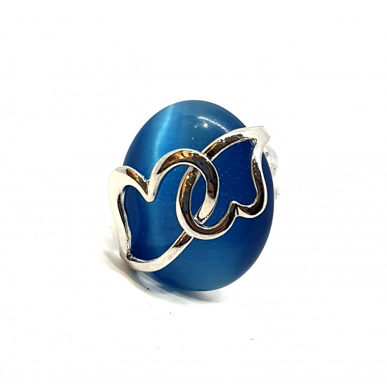 ring cat eyes blue
