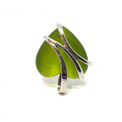 ring cat eye green