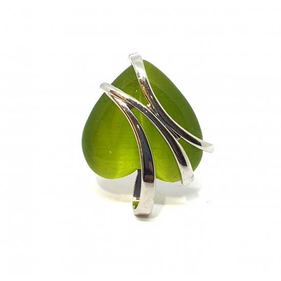 ring cat eye green