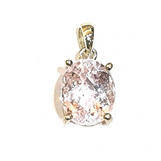 Sterling Silver kunzite pendant