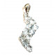 Sterling Silver blue topaz pendant