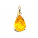 Sterling Silver mexican fire opal pendant