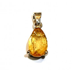 Sterling Silver imperial topaz pendant