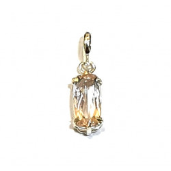 Sterling Silver morganite pendant