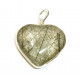 quartz and green tourmaline pendant