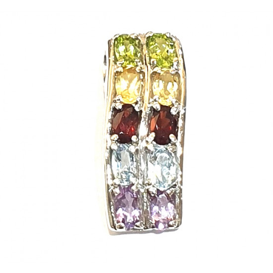 Sterling Silver multi-stone pendant
