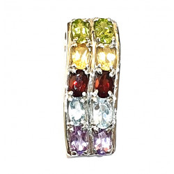 Sterling Silver multi-stone pendant
