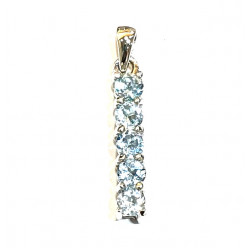 Sterling Silver blue topaz pendant