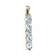 Sterling Silver blue topaz pendant