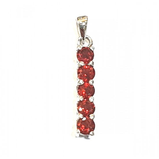 Sterling Silver garnet pendant