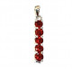 Sterling Silver garnet pendant