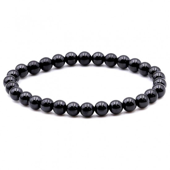 Black Spinelle Bracelet 6mm