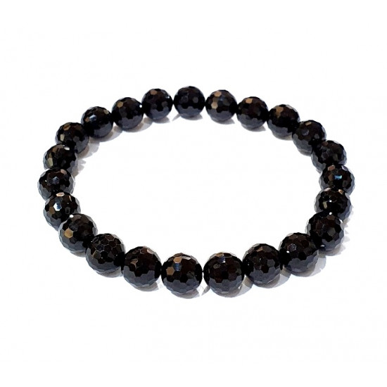 Black Spinelle Bracelet 8mm faceted Black Spinelle Bracelet 8mm faceted