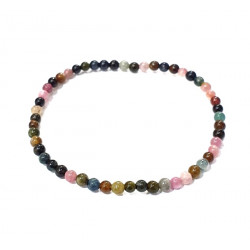 Watermelon Tourmaline Bracelet 4mm