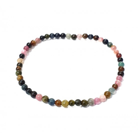 Watermelon Tourmaline Bracelet 4mm