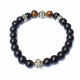 Black Onyx and Tiger Eye Bracelet 8mm