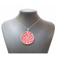 interchangeable necklace red / gray