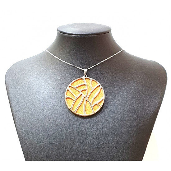 interchangeable necklace brown / blue
