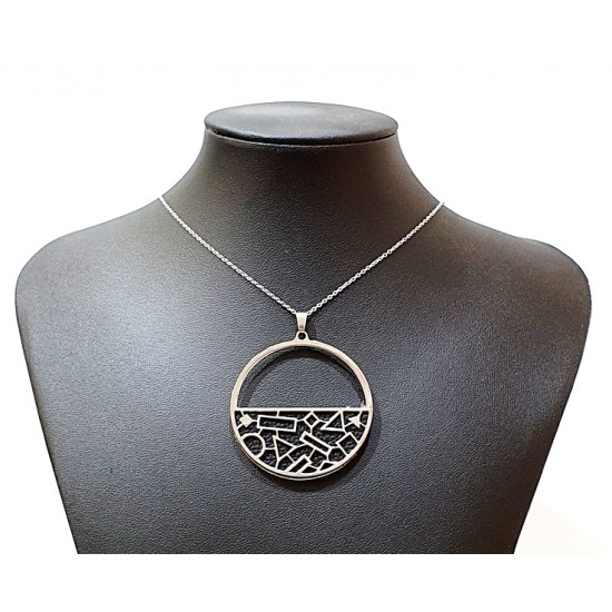 interchangeable necklace black / white