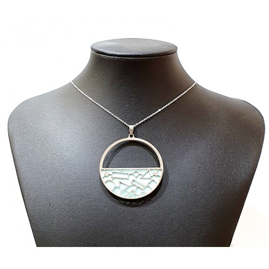 interchangeable necklace blue / green