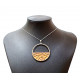 interchangeable necklace brown / blue