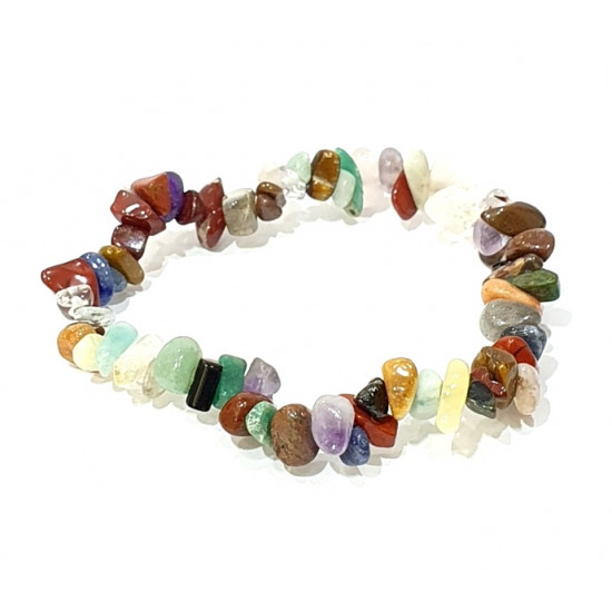 bracelet multi-pierres chips