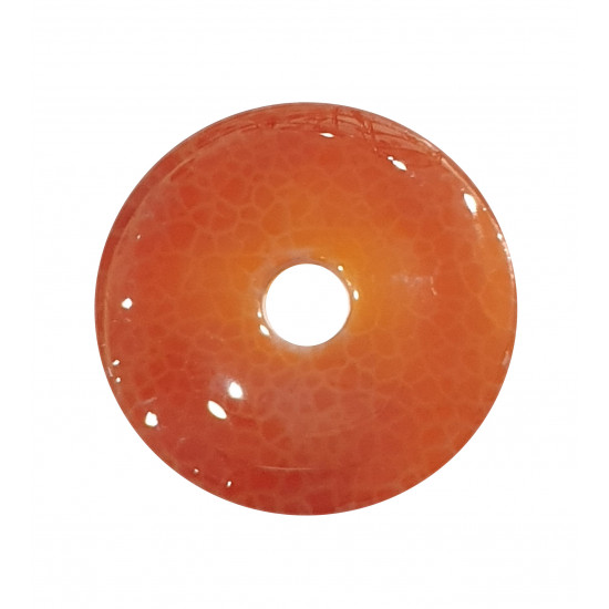 fire agate donut 4 cm