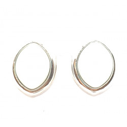 white cats eye clip-on earrings