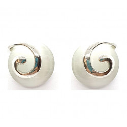white cats eye clip-on earrings